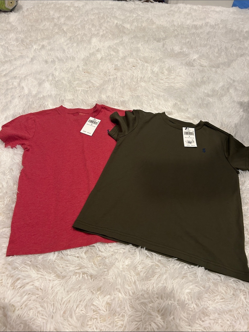 Polo by Ralph Lauren Boys Short-Sleeve Tees in Red and Olive